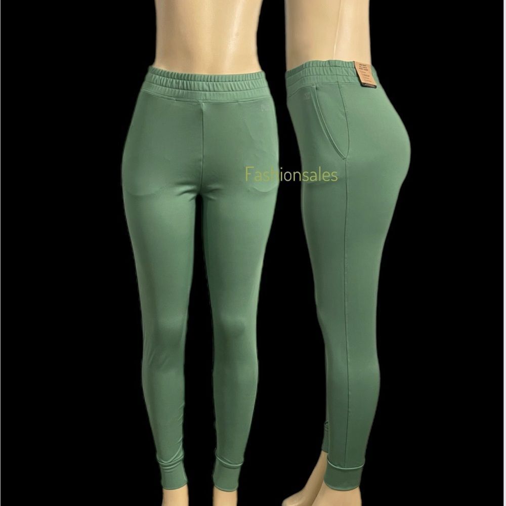 Victorias Secret Pink Active Ultimate High Waist Full Length Skinny Jogger green